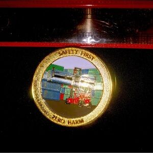 Challenge Coin Ports America Shipping Terminal Maritime Stevedore